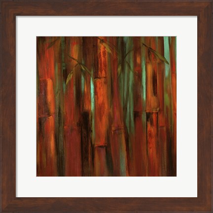 Framed Sunset Bamboo I Print