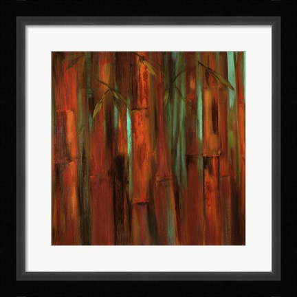 Framed Sunset Bamboo I Print