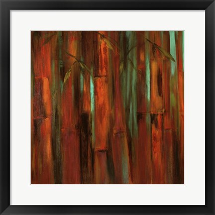 Framed Sunset Bamboo I Print