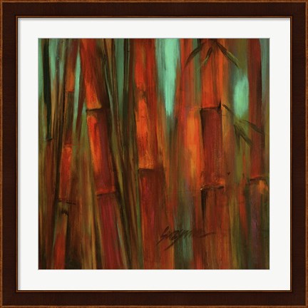 Framed Sunset Bamboo II Print