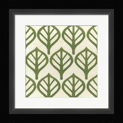 Framed Cottage Leaves II Print