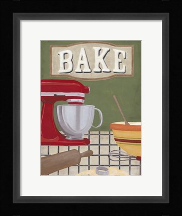 Framed Baker's Kitchen Print