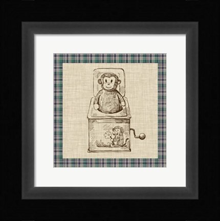 Framed Retro Toys I Print