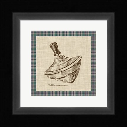 Framed Retro Toys III Print