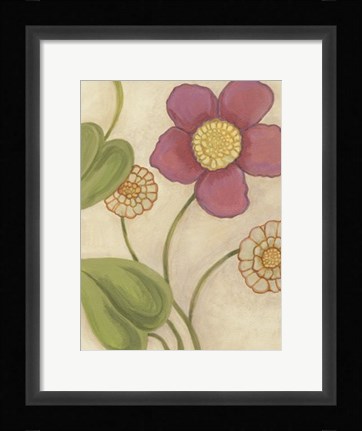 Framed Flower Medley II Print