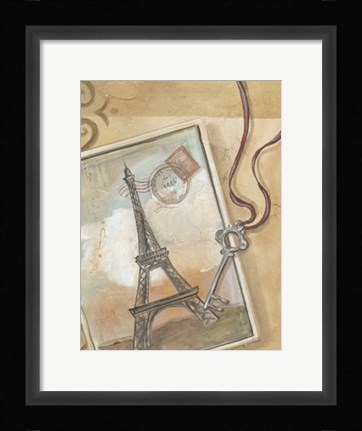 Framed Paris Memories I Print