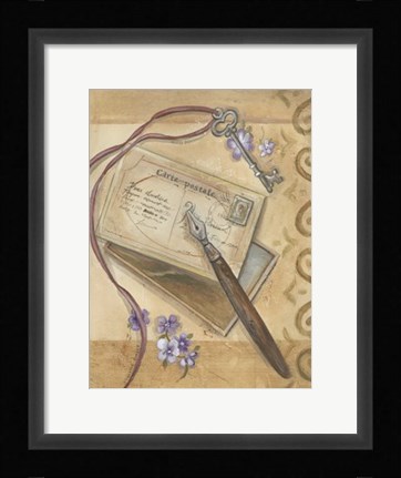 Framed Paris Memories II Print