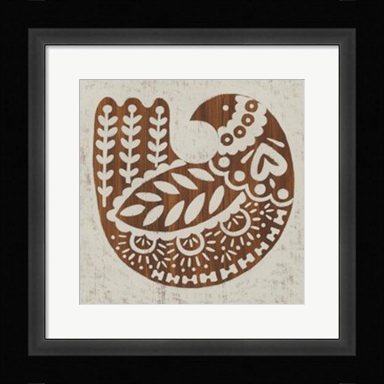 Framed Country Woodcut II Print