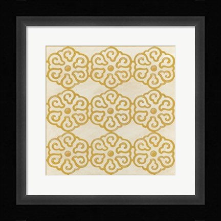 Framed Floral Trellis IX Print