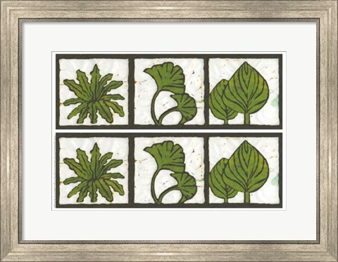 Framed 2-Up Verde Botanical II Print