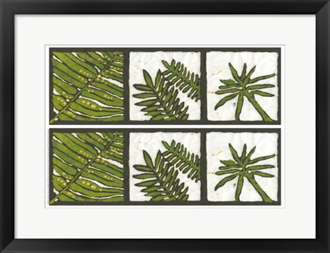 Framed 2-Up Verde Botanical III Print