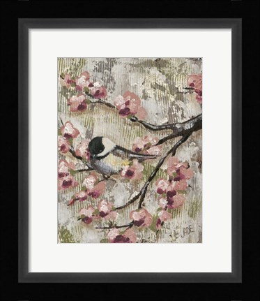 Framed Cherry Blossom Bird II Print