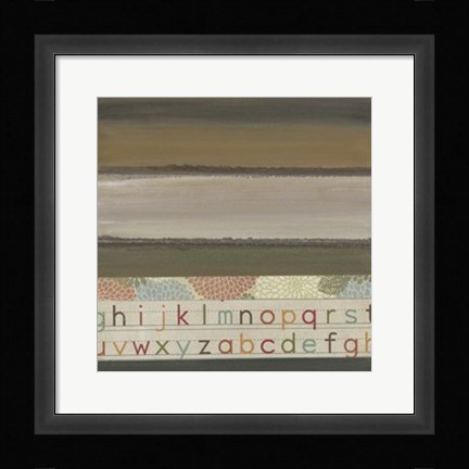 Framed Alphabet II Print