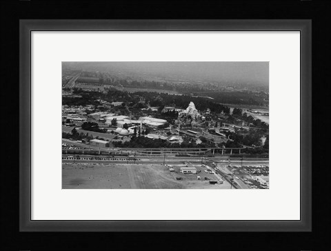 Framed Disneyland From The Air, 1964 Print