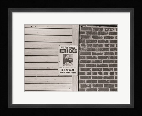 Framed Political Poster Greensboro, North Carolina Print