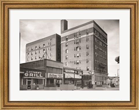 Framed O. Henry Hotel, Greensboro, Guilford County, NC Print
