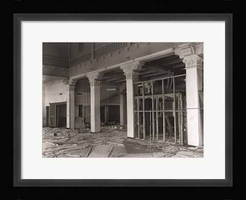 Framed First Floor of Greensboro Motor Company Guilford County, NC Print