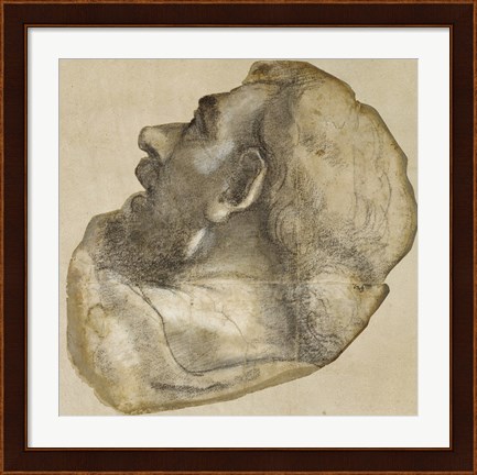 Framed Cartoon of the Head of Saint James Print