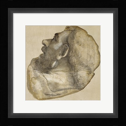 Framed Cartoon of the Head of Saint James Print