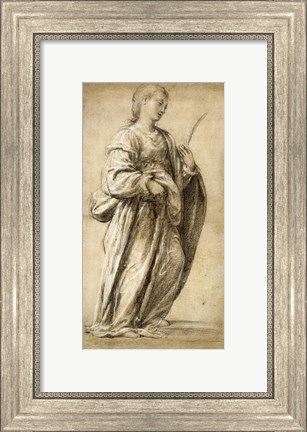 Framed Saint Lucy Print