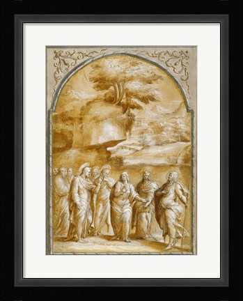 Framed Christ and the Canaanite Woman Print
