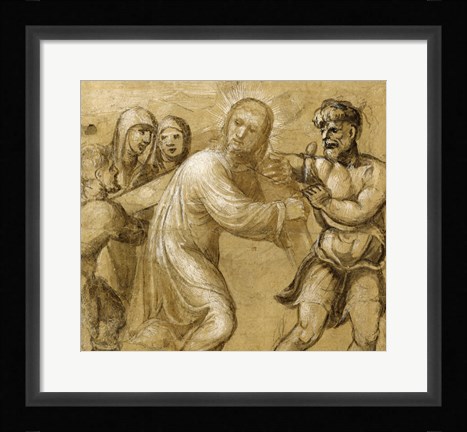 Framed Christ Carrying the Cross Print