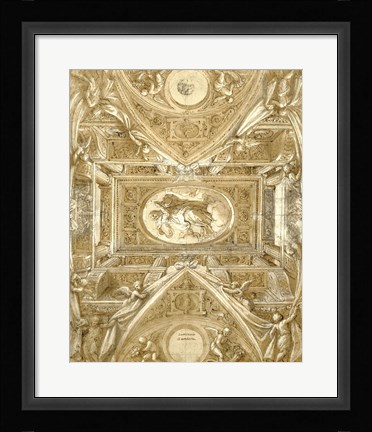 Framed Study for a Ceiling Print