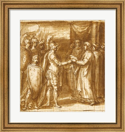 Framed Scene from the History of the Farnese Family Print