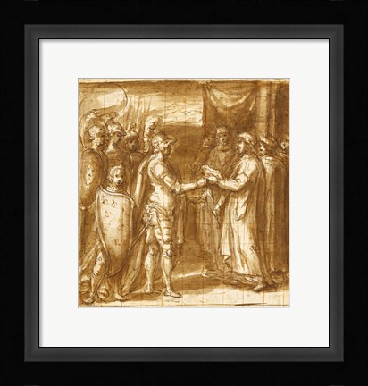 Framed Scene from the History of the Farnese Family Print