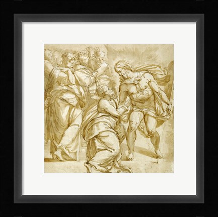 Framed Incredulity of Thomas Print