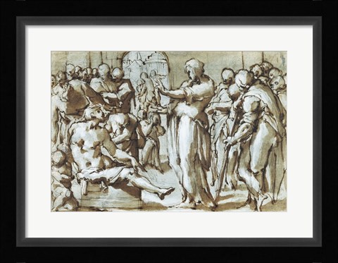 Framed Raising of the Son of the Widow of Naim Print