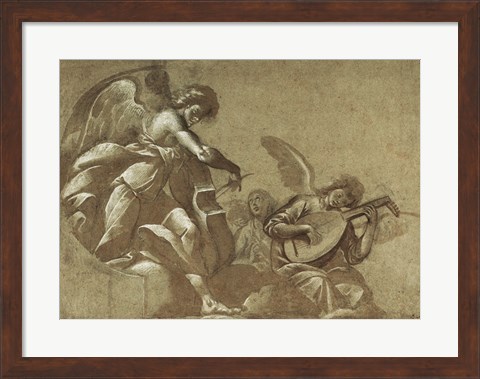 Framed Angel Musicians Print