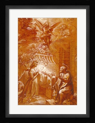 Framed Nativity Print