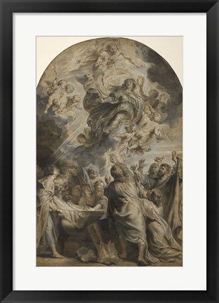 Framed Assumption of the Virgin Print
