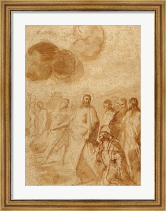 Framed Christ&#39;s Command to Saint Peter, Feed My Sheep Print