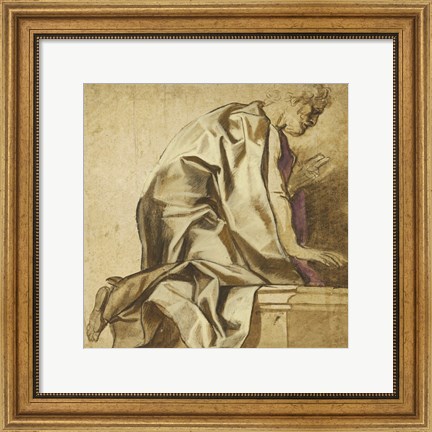 Framed Man Kneeling Print