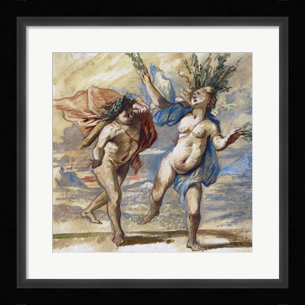 Framed Apollo and Daphne Print