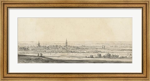Framed View of the Rhine Valley Print