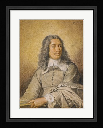 Framed Portrait of M. Quatrehomme du Lys Print