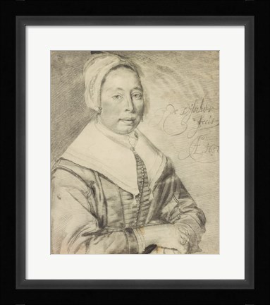 Framed Portrait of a Woman Print
