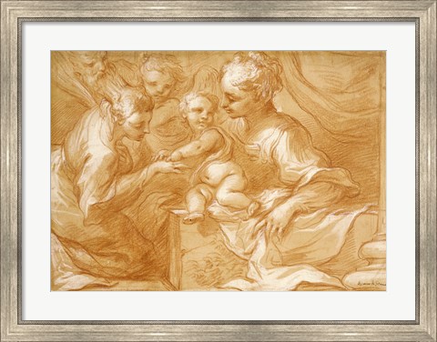 Framed Mystic Marriage of Saint Catherine Print