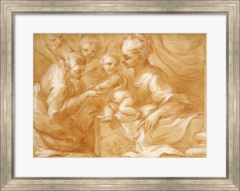 Framed Mystic Marriage of Saint Catherine Print