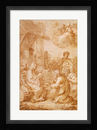 Framed Adoration of the Magi Print
