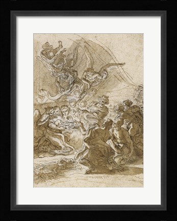 Framed Adoration of the Shepherds Print