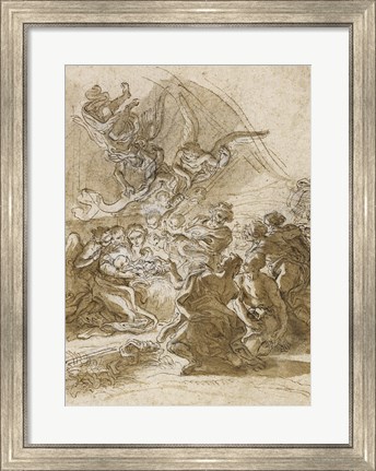 Framed Adoration of the Shepherds Print
