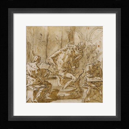 Framed Death of Seneca Print