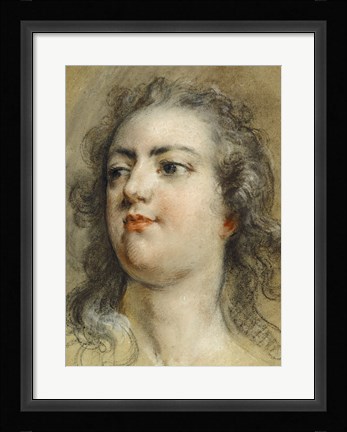 Framed Head of King Louis XV Print