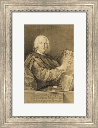 Framed Portrait of Cavaliere Francesco Maria Niccolo Gabburri Print