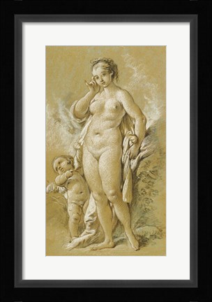 Framed Venus and Cupid Print