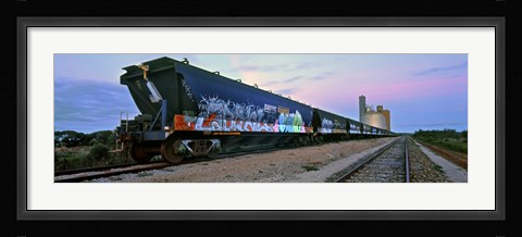 Framed Tagged Train Print